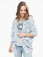 Cardigan en maille chinée