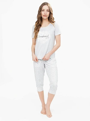 Semi-fitted pyjama top