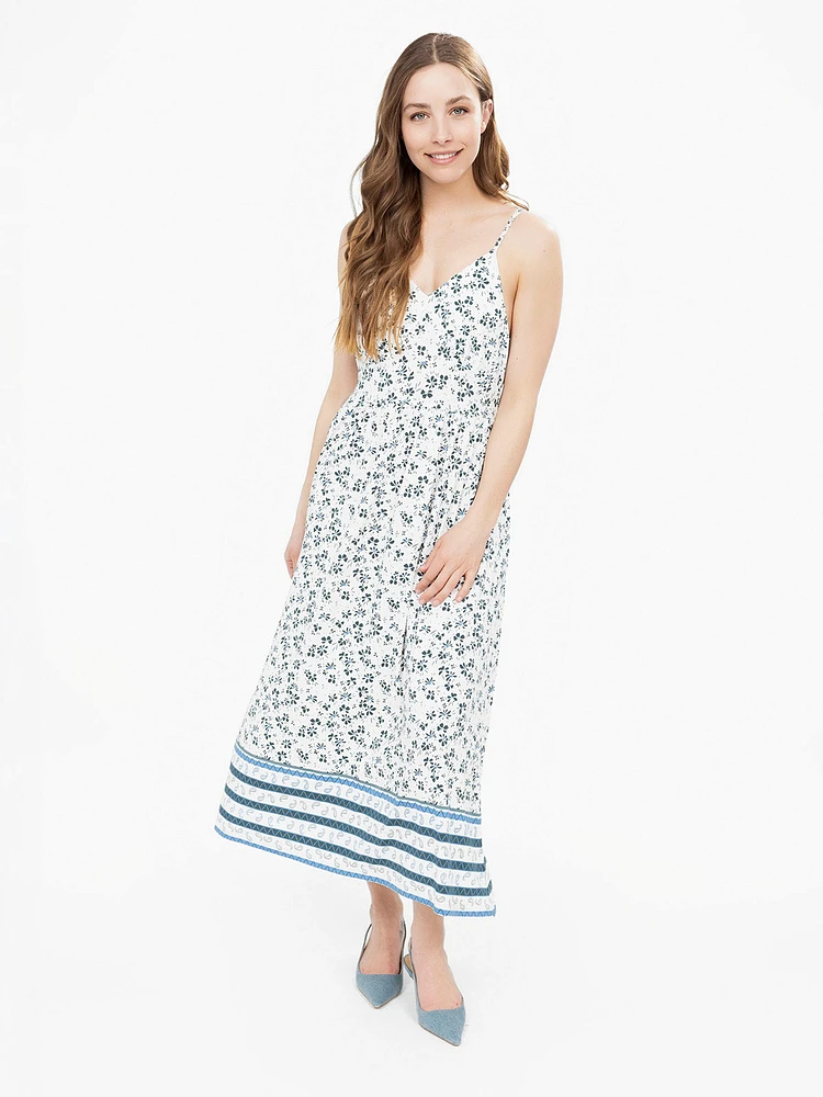Robe maxi évasée en tricot