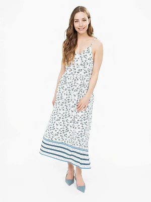Robe maxi évasée en tricot