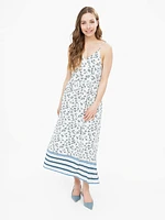 Robe maxi évasée en tricot