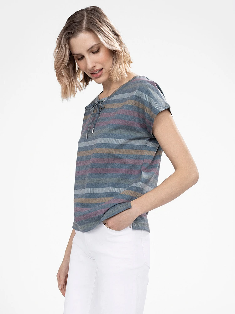 T-shirt semi-ajusté à manches courtes