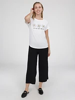Pantalon large décontracté à enfiler