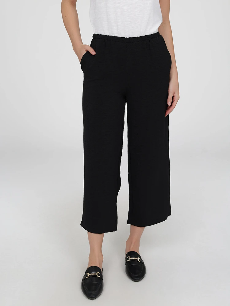Pantalon large décontracté à enfiler