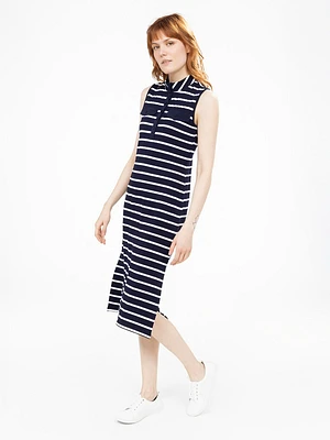 Robe droite midi en tricot