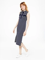 Robe droite midi en tricot
