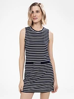 Robe courte droite en tricot