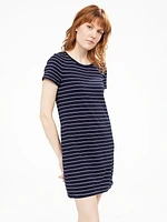 Robe courte droite en tricot