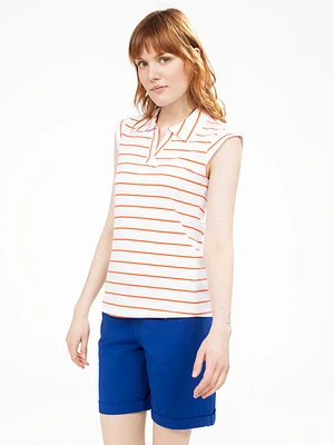 Short-sleeve semi-fitted t-shirt
