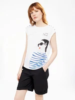 T-shirt semi-ajusté à manches courtes