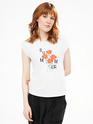 Semi-fitted tank top