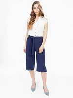 Capri avec ceinture à nouer