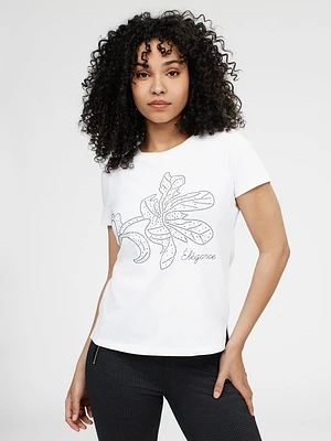 Short-sleeve semi-fitted t-shirt