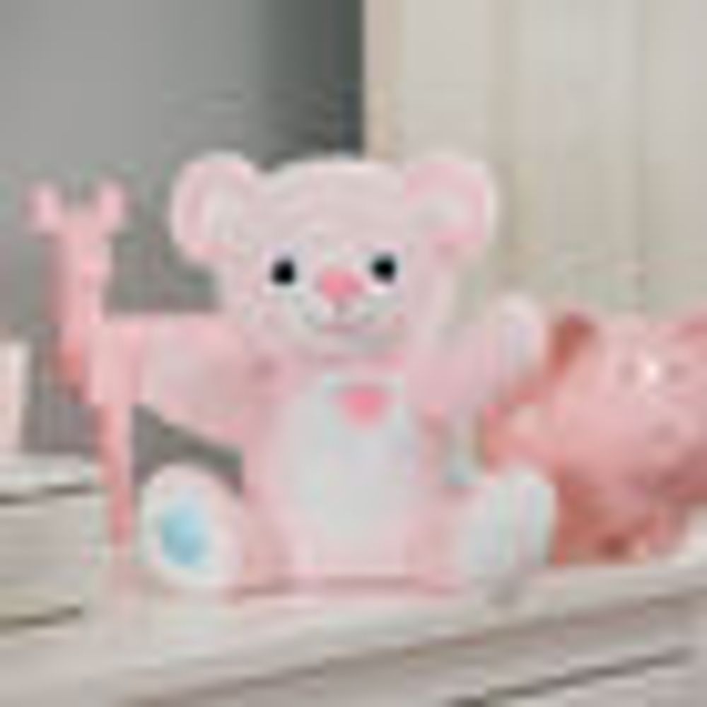 Online Exclusive 10in Pre-Stuffed Baby Girl Bear