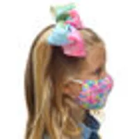Child-Size Tie-Dye Bear Face Mask