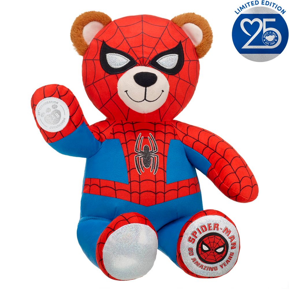 Build-A-Bear 25th Celebration Beyond Amazing Spider-Man Inspired Bear