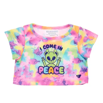 "I Come in Peace" Tie-Dye T-Shirt