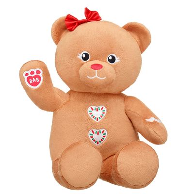 Online Exclusive Gingerbread Bear with Bow