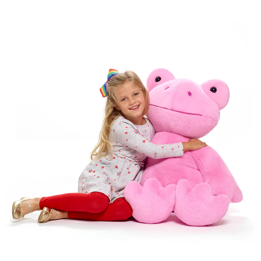 Build-A-Bear Giant Spring Pink Frog