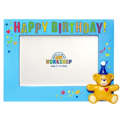 Build-A-Bear® Happy BEARthday! Blue Photo Frame
