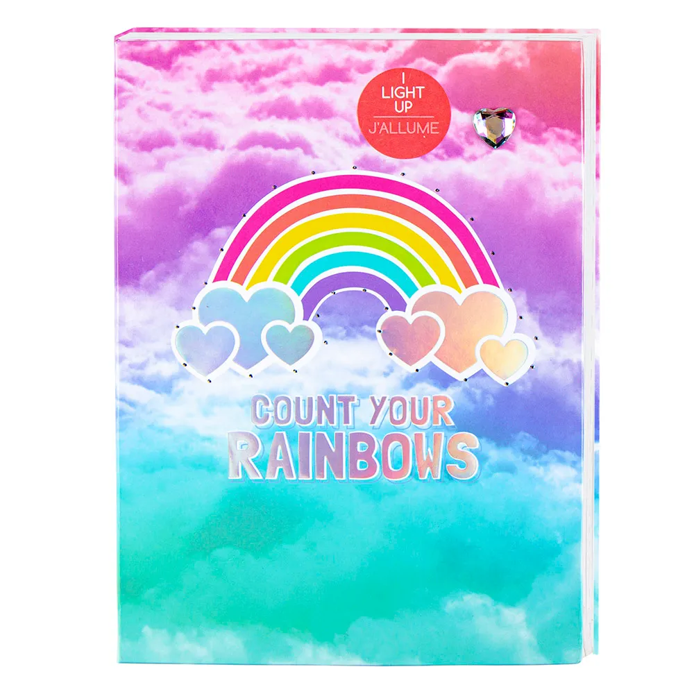 Online Exclusive Light-Up Rainbow Notebook