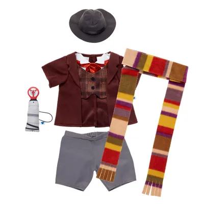 Doctor Who Fourth Doctor Costume & Sonic Screwdriver Set