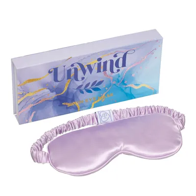 Lavender Satin Eye Mask Box