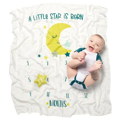 Monthly Milestone Baby Blanket