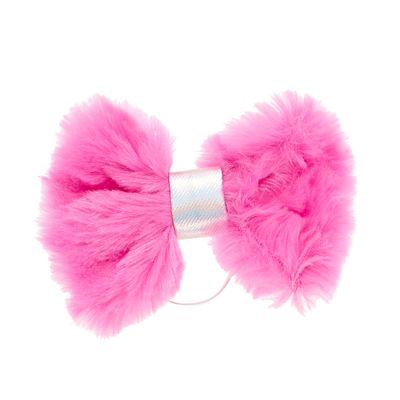 Fuzzy Pink Bow