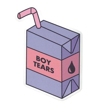 Boy Tears Vinyl Sticker