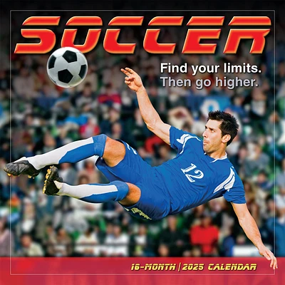 Soccer Wall 2025 Calendar