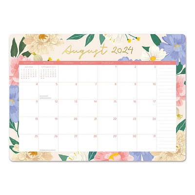 Bella Flora Decorative Desk Pad 2025 Calendar