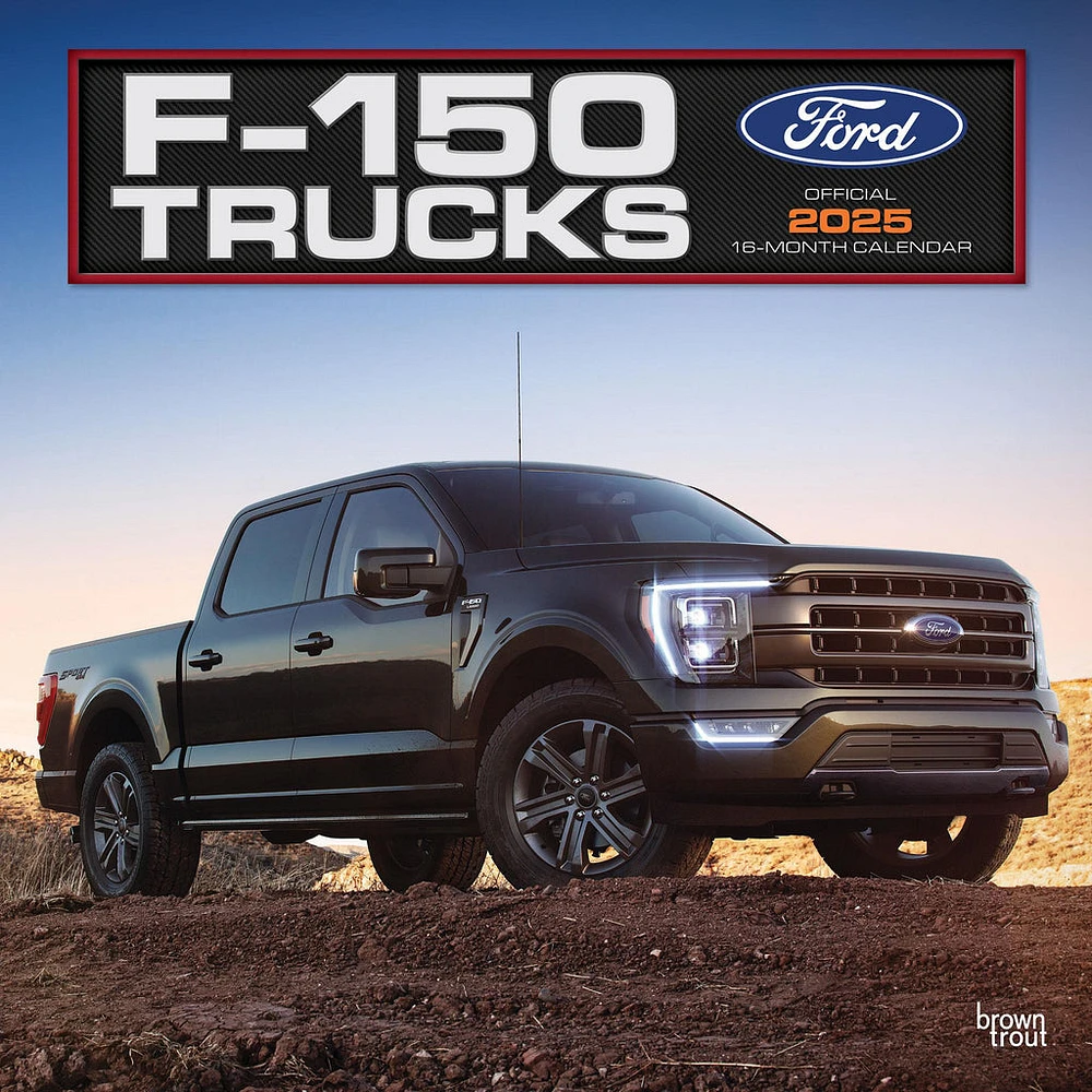 Ford F150 Trucks Wall 2025 Calendar