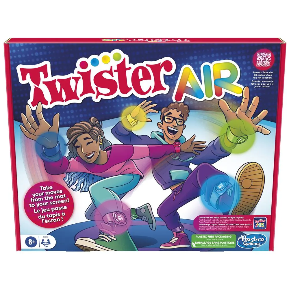 Hasbro Gaming Twister Junior Game, Animal Adventure 2-Sided Mat, 2 Games in  1