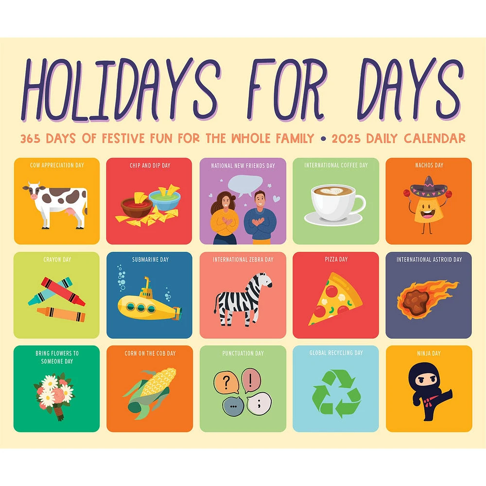 Holidays For Days Box 2025 Calendar - Online Exclusive