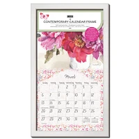 White Contemporary Wooden Calendar Frame - Online Exclusive