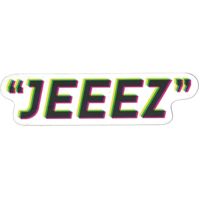 JEEEZ Vinyl Sticker