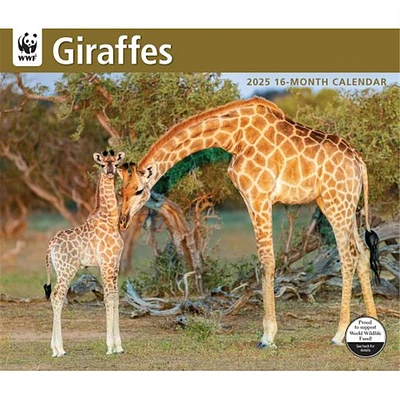 Giraffes World Wildlife Fund Wall 2025 Calendar