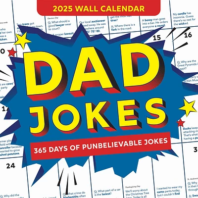 Dad Jokes Wall 2025 Calendar - Online Exclusive