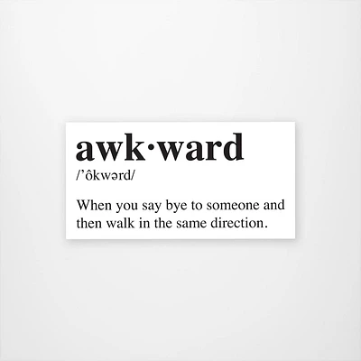 Awkward Definition Vinyl Sticker