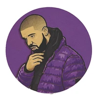 Deep in Thought Drake Vinyl Sticker