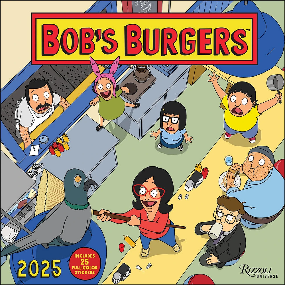 Bobs Burgers Wall 2025 Calendar