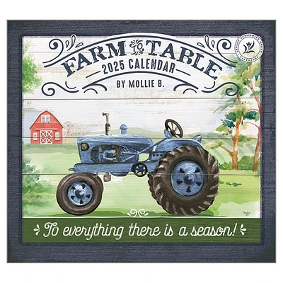 Farm To Table Wall 2025 Calendar