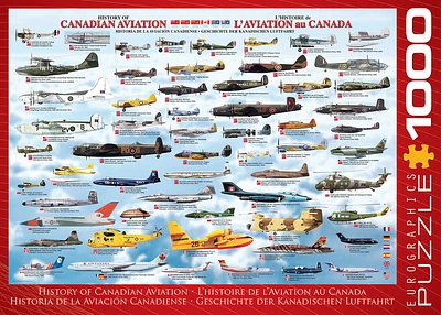 History of Canadian Aviaion 1000 Piece Puzzle - Online Exclusive