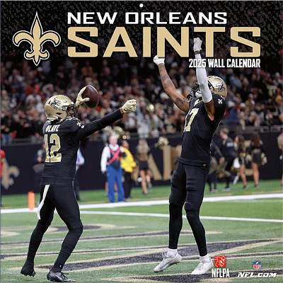 NFL New Orleans Saints Wall 2025 Calendar