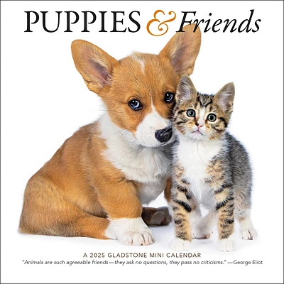 Puppies And Friends Mini 2025 Calendar