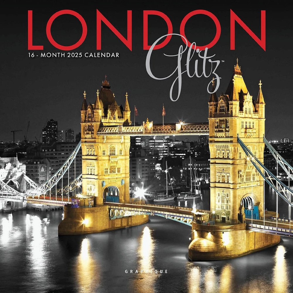 London Glitz Mini 2025 Calendar