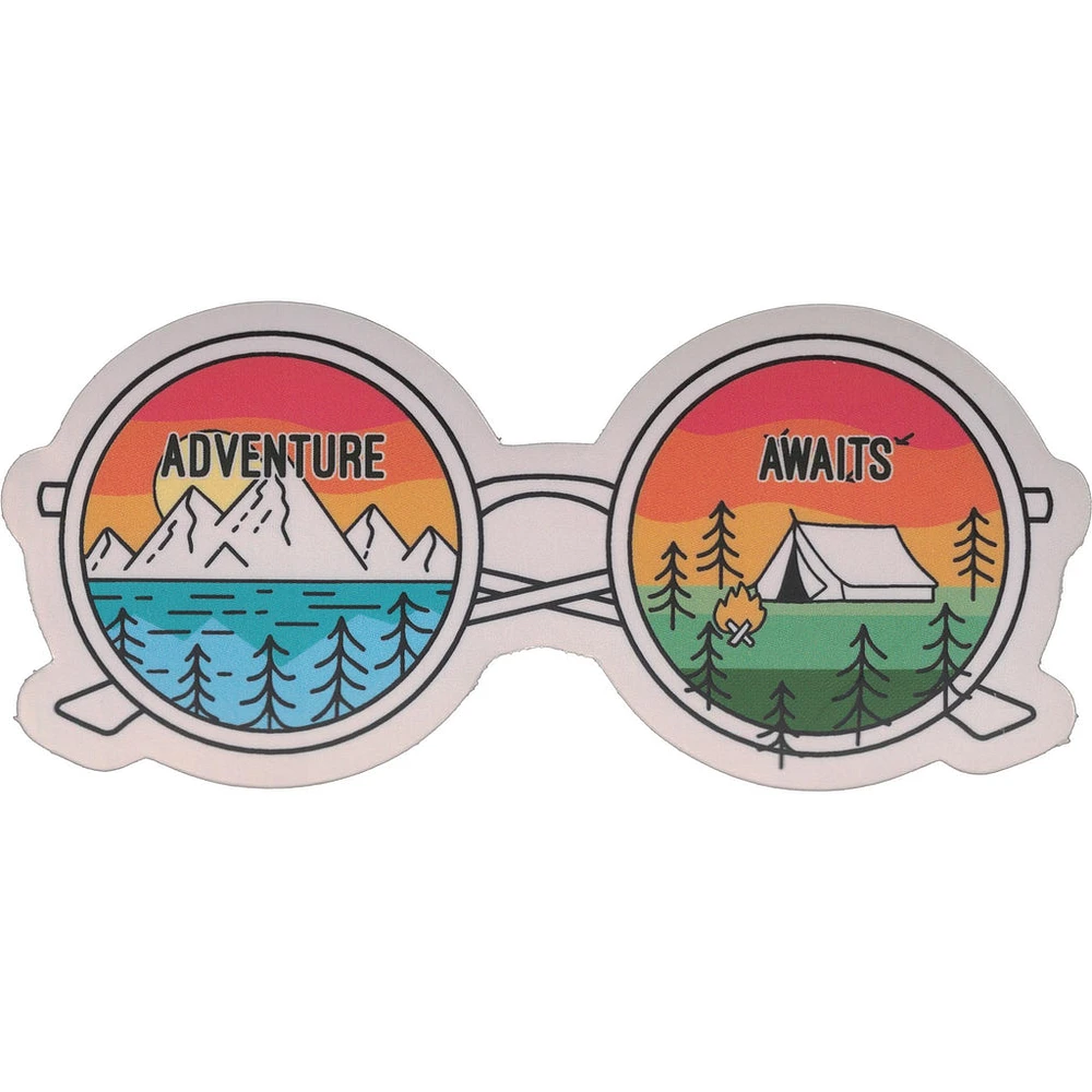 Adventure Awaits Sunglasses Vinyl Sticker