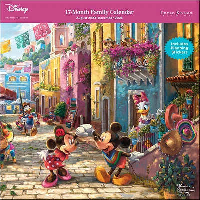 Kinkade Disney Family Planner Wall 2025 Calendar