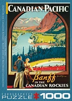 Banff in the Canadian Rockies Canadian Pacific Rail 1000 Piece Puzzle - Online Exclusive